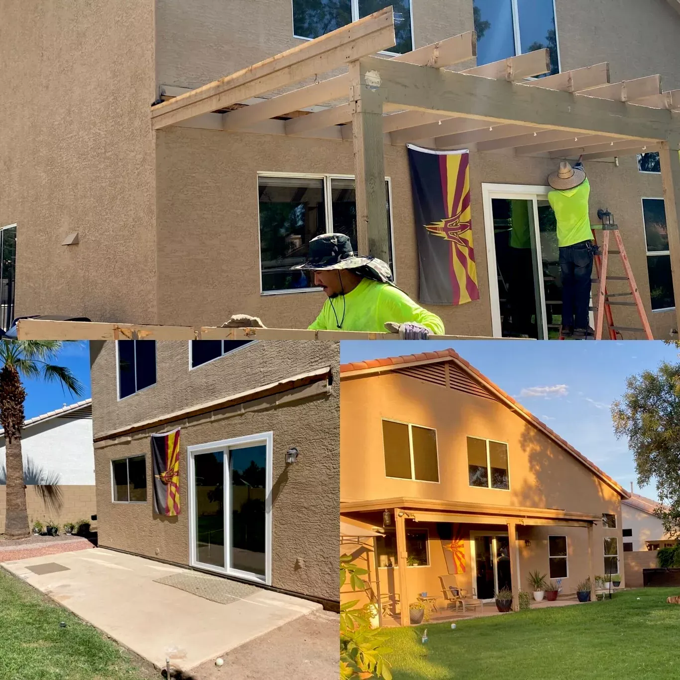Patio cover tear-out and rebuild at an Avondale, AZ home by Molina Demolition