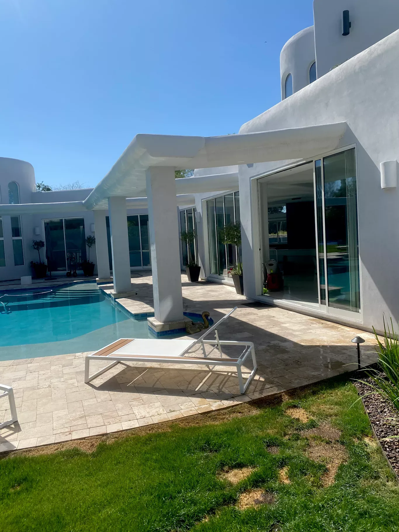 Finished Arizona backyard after pool removal and grading by Molina Demolition