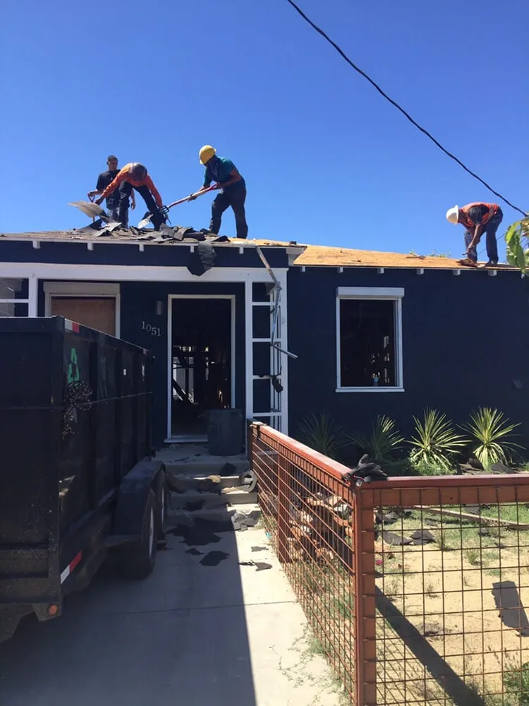 Molina Demolition crew performing a full home demolition in the Phoenix area